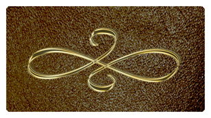 DSC700 601 GD SH BR Gold Scroll Shimmer Brown Background